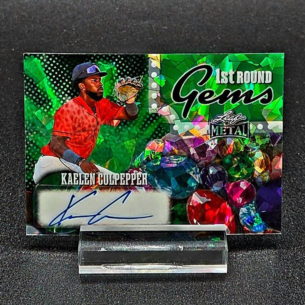 2025 Kaelen Culpepper 6/6 1st Round Gems Auto Minnesota Twins Top Prospect